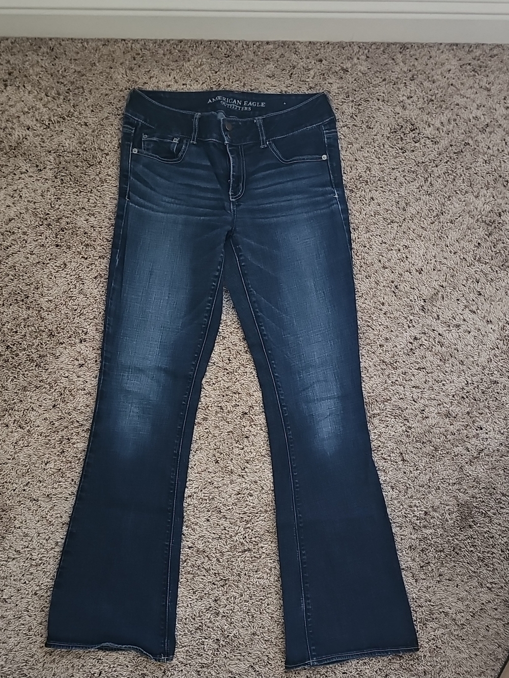 American Eagle Outfitters Women's Dark Wash Flare Jeans